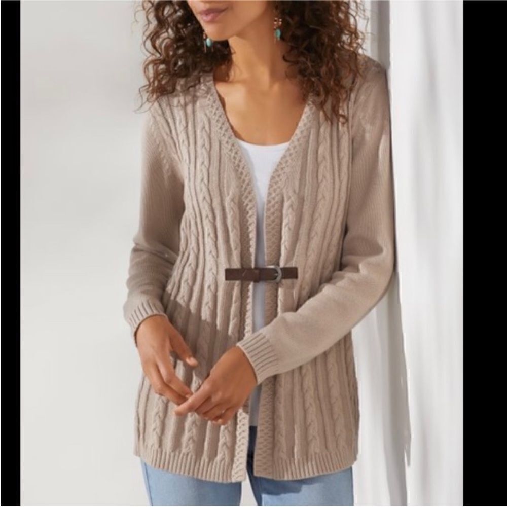 Soft Surroundings Wren Cable Cardigan